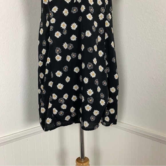 BP Floral Ditsy Tie Front Mini Sundress Dress Daisy Retro XL Sun Dress - Picture 12 of 14